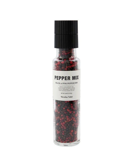 Pfeffer, Mix, Schwarz und Rosa
