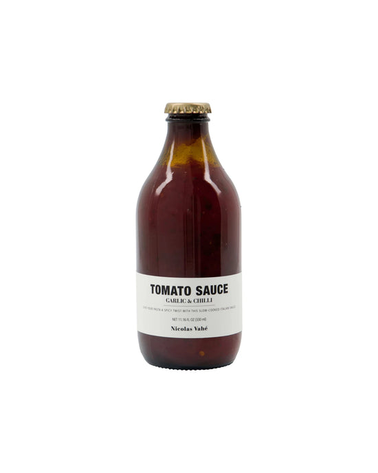 Tomatensauce, Knoblauch und Chili