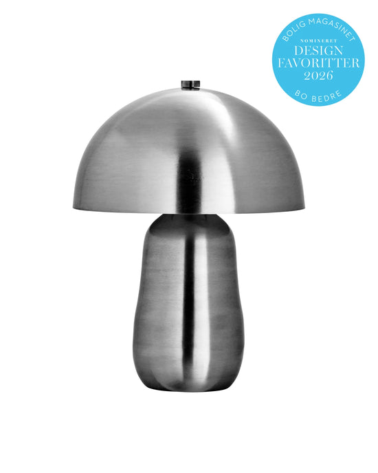 Bordlampe, HDRoomie, Børstet sølvfinish