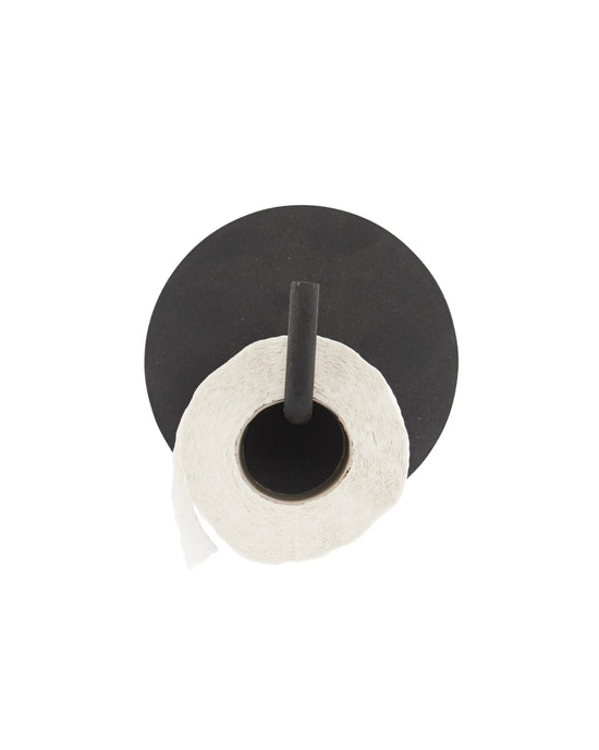 Toiletpapirholder, HDText, Sort