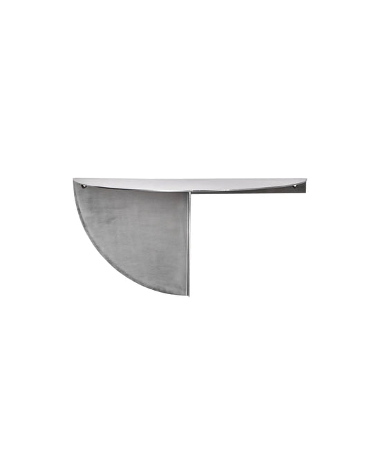 Sidebord, HDMega, Børstet sølvfinish