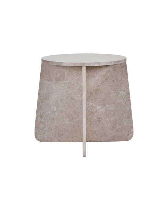 Side table, HDMarb, Beige