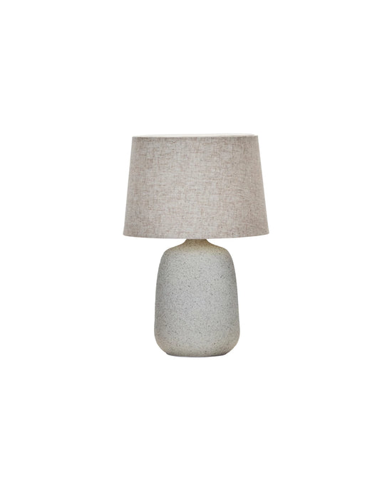 Bordlampe inkl. lampeskærm, HDTana, Råhvid