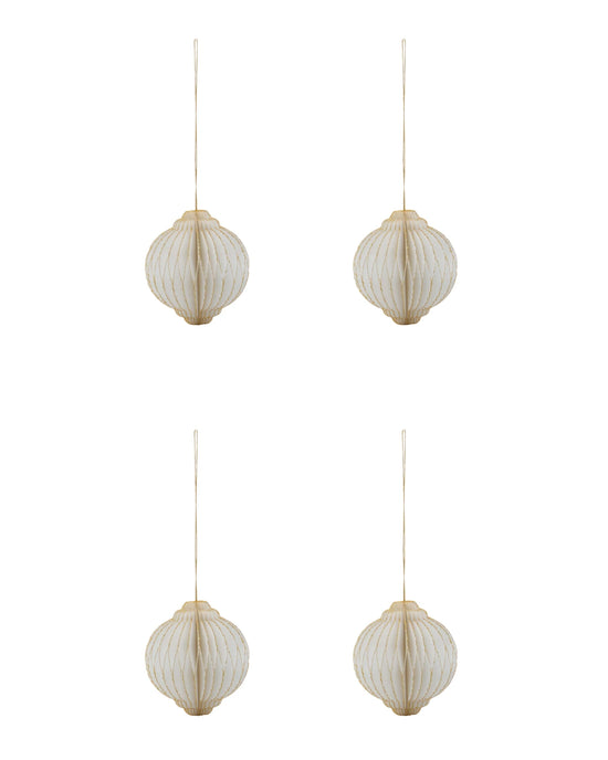 Weihnachtsschmuck, HDAlsta, Off-White, Gold