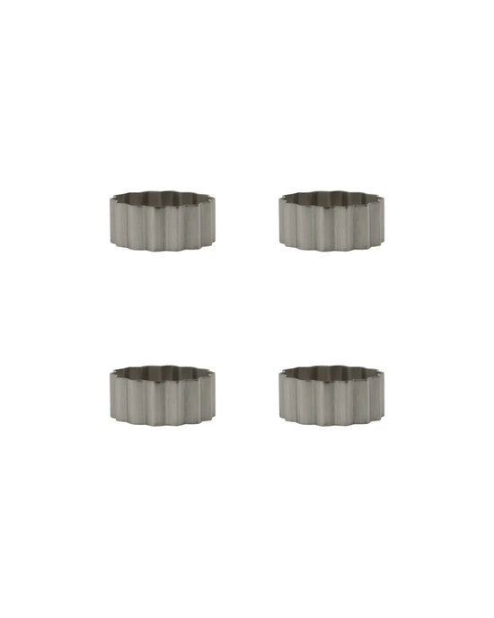 Serviettenringe, HDNello, Silber-Finish