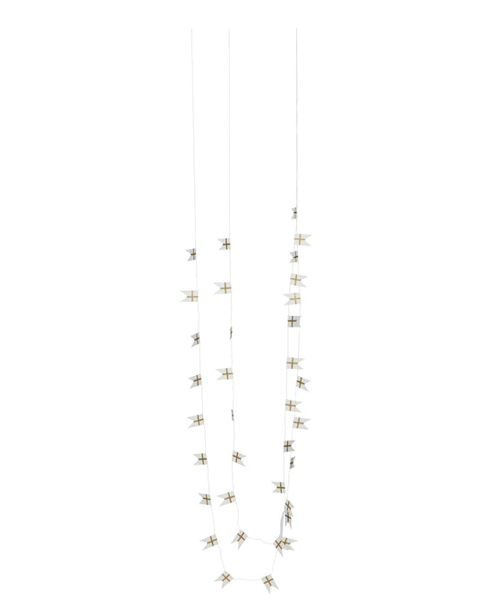 Garland, HDFlags, White, Champagne
