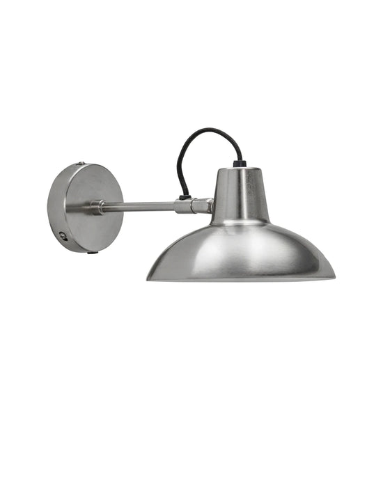 Væglampe, HDDesk, Brushed silver finish