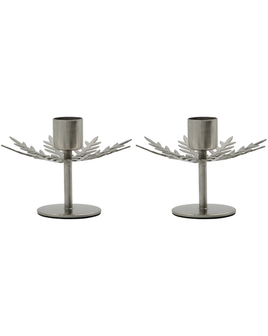Candle holder, HDSnowflake, Silver finish