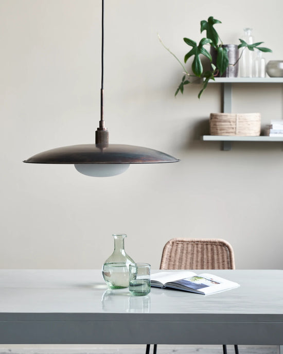 Lampe, HDBoston, Antik brun