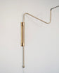 Wandleuchte, Swing, Messing