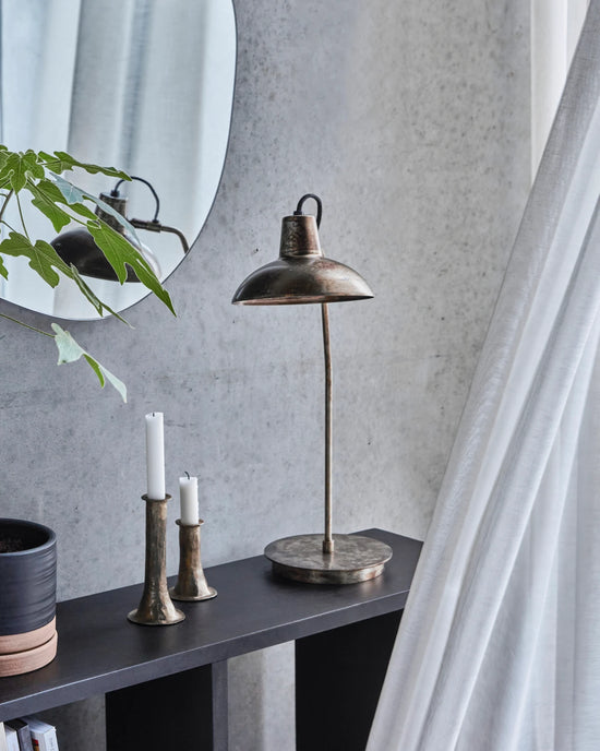 Bordlampe, HDDesk, Antik brun