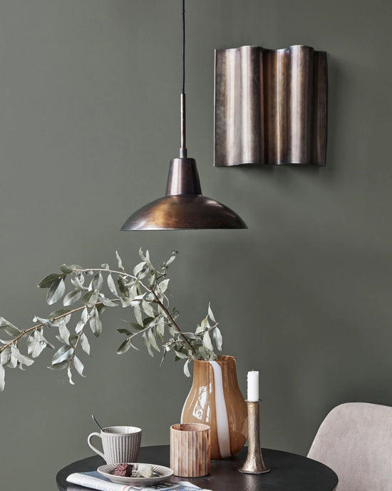 Lampe, HDDesk, Antik brun
