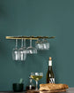 Glass rack, HDStilio, Antikgoldenes Finish