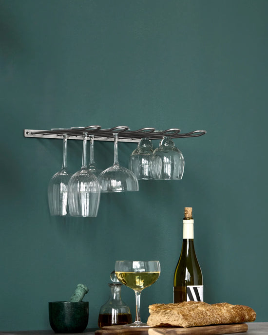 Glass rack, HDStilio, Antik sølvfinish