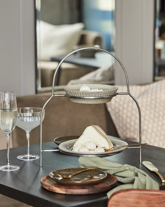 Plate stand, HDSana, Silver finish
