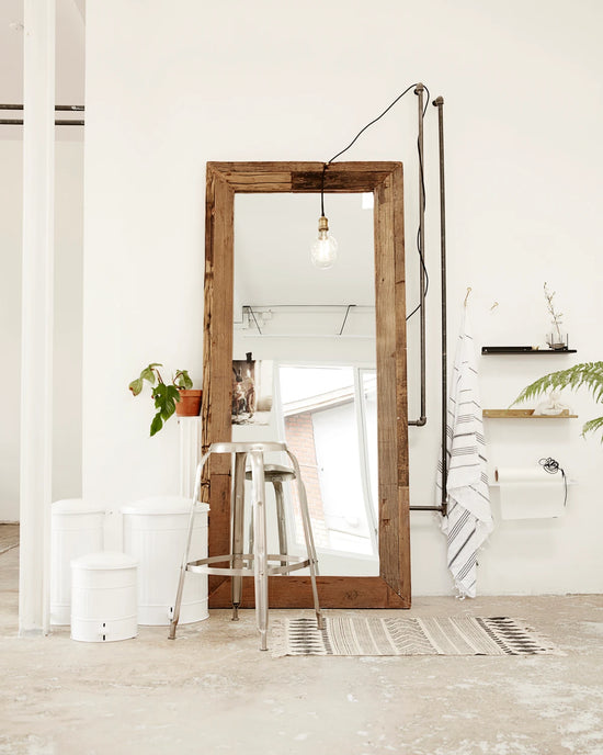 Spejl m. ramme, HDPure Nature, Natur