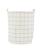 Laundry bag, HDSquares, White, Black
