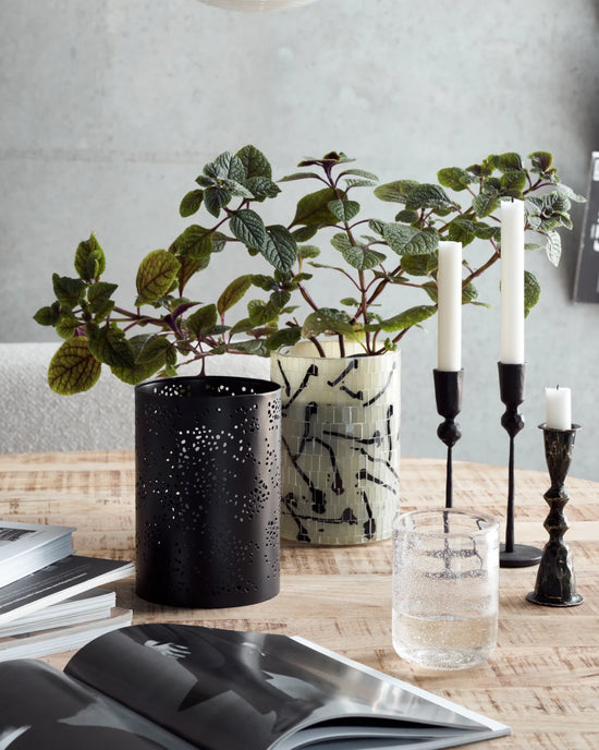 Tealight holder, HDRando, Black
