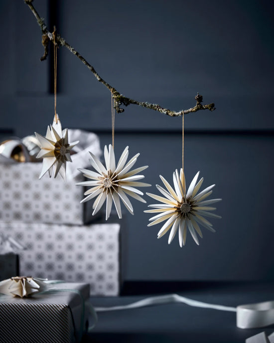 Christmas ornament, HDStari, Off-white, Champagne