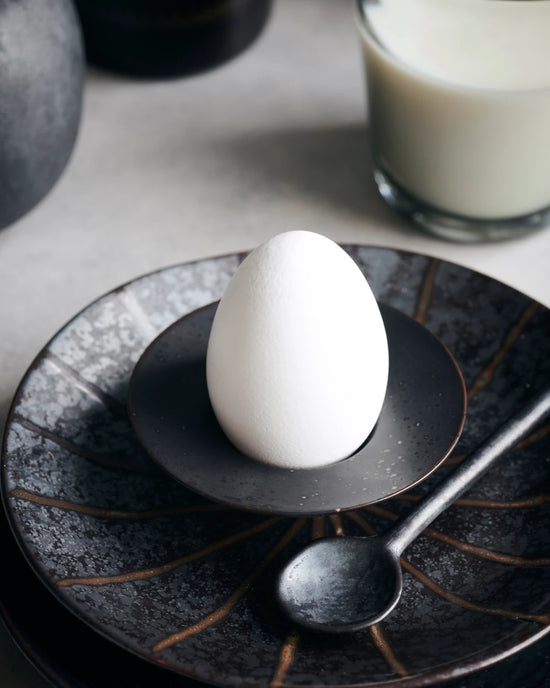 Egg cup, HDPion, Black, Brown