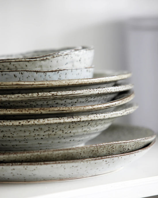 Kuchenteller, Rustic, Grau/Blau