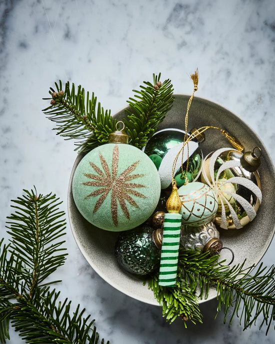 Weihnachtsschmuck, HDFlos, Minzgrün