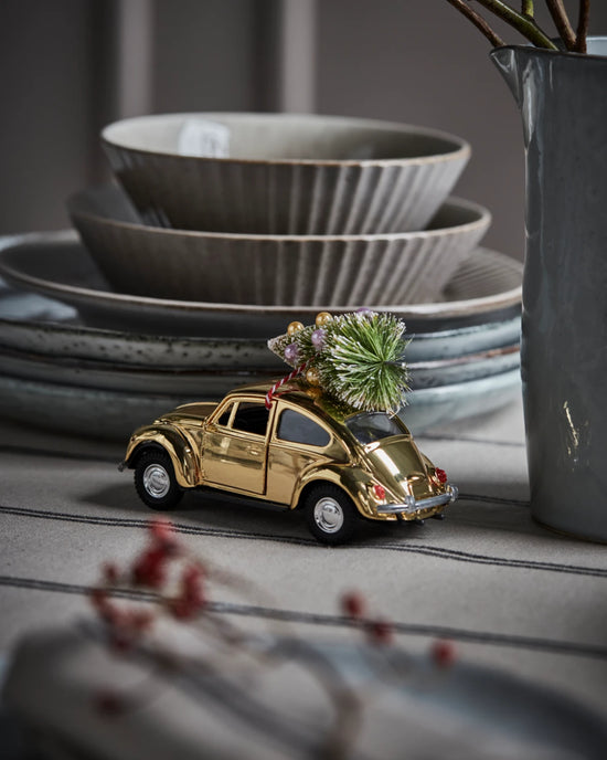 Dekoration, HDXmas car, Gold
