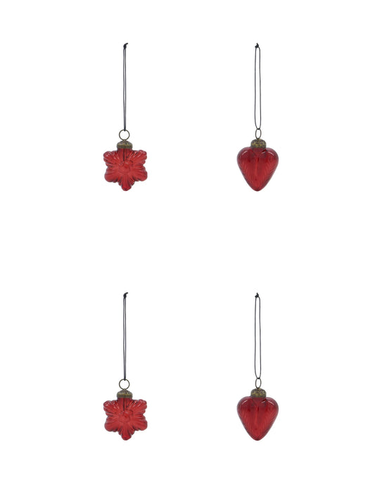 Julepynt, HDHeart and Star, Rød