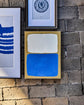 Wall art, HDReca, Blå;Råhvid;Sennepsgul