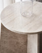 Side table, HDMarb, Beige