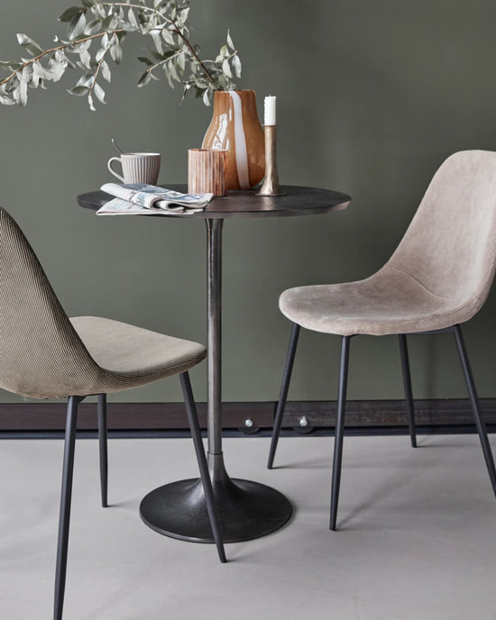 Cafe table, HDPan, Black