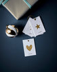Geschenkanhänger, HDGlitr, Weiß;Gold