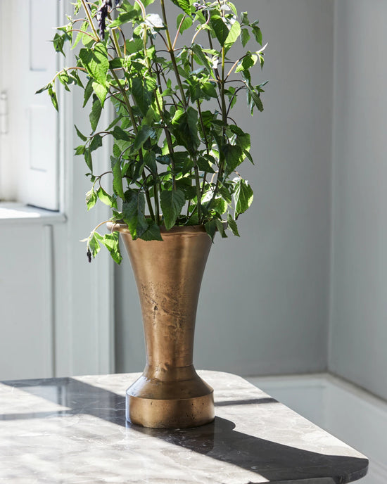 Vase, HDFlorist, Antique brass