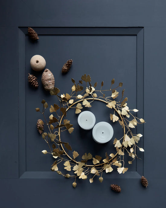 Wreath, HDTwigs, Brass finish
