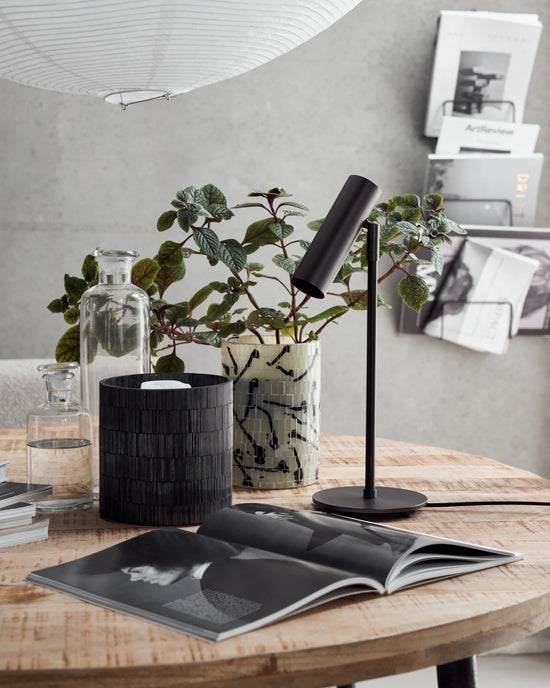 Bordlampe, HDNorm, Sort antik