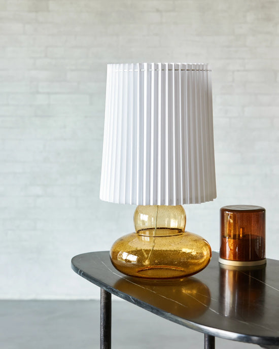 Bordlampe inkl. lampeskærm, HDRibe, Amber