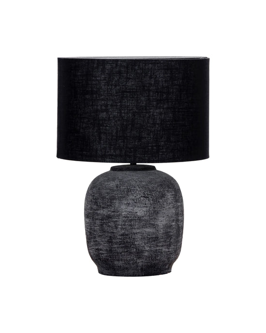 Bordlampe inkl. lampeskærm, HDTahi, Sort