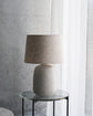 Bordlampe inkl. lampeskærm, HDTana, Råhvid