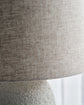 Bordlampe inkl. lampeskærm, HDTana, Råhvid