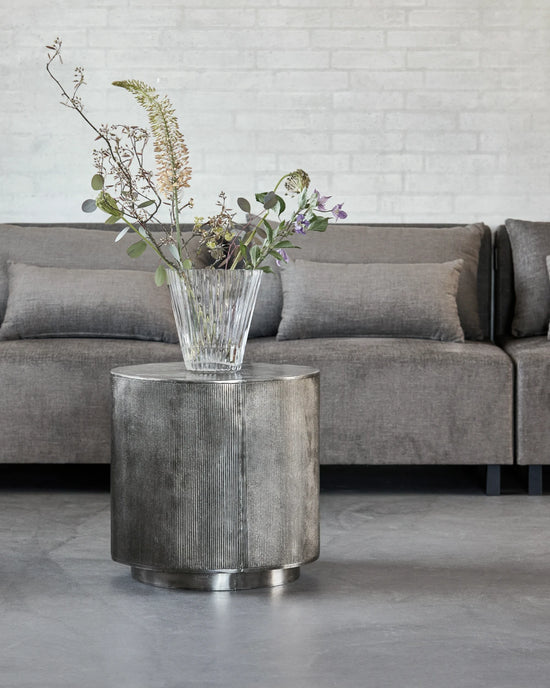 Side table, HDRota, Brushed silver