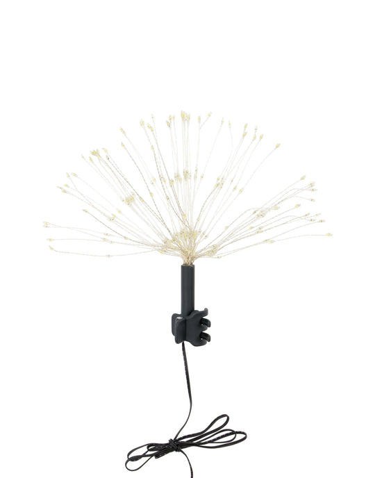 Top star w. LED, HDGlow, Silber-Finish