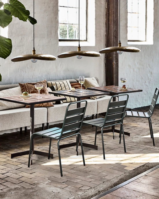 Cafe bord, HDGeometric, Brun;Blå