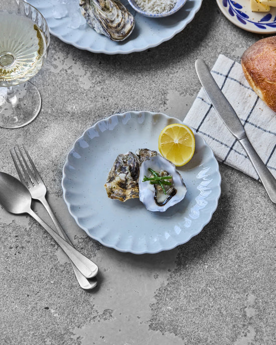 Mittags-/Kuchenteller, HDScallop, Hellblau