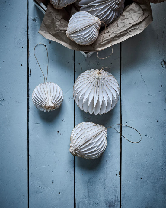 Weihnachtsschmuck, HDAlsta, Off-White, Gold