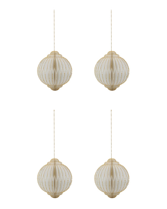 Weihnachtsschmuck, HDAlsta, Off-White, Gold