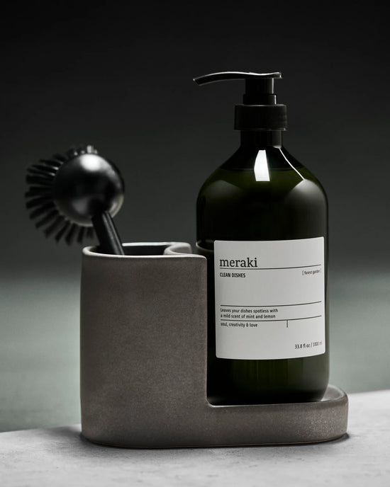 Brush and soap holder, MKDatura, Dark grey
