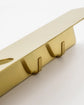 Bottle hanger with hooks, Brushed brass finish