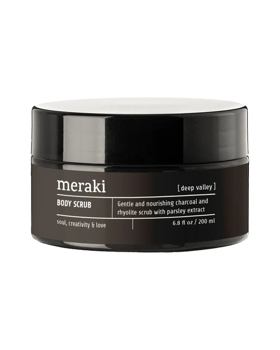Bodyscrub med trækul, Deep valley, 200 ml