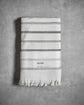 Handtuch, MKTrue, Off-White;Schwarz