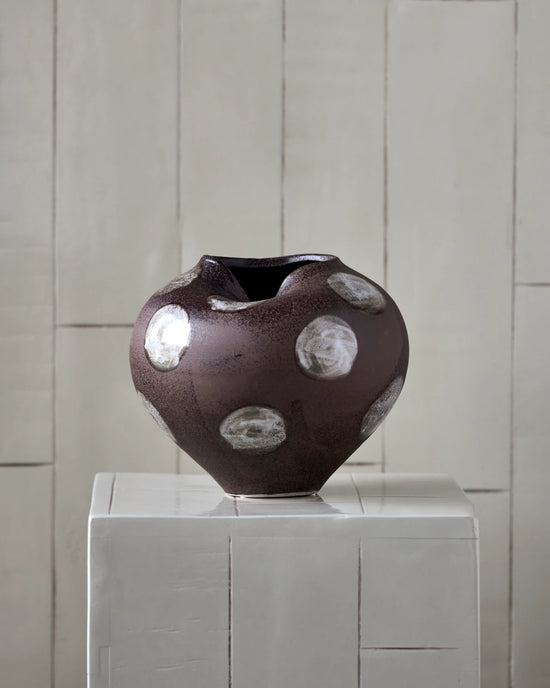 Vase, HDExpo, Brun;Råhvid
